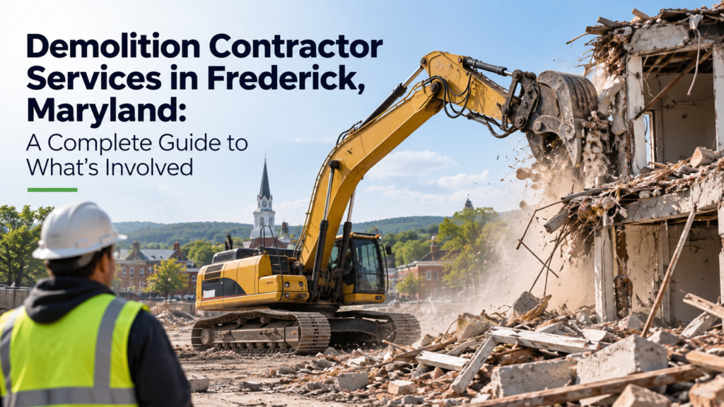 Demolition Contractor Services in Frederick, Maryland: A Complete Guide to What's Involved